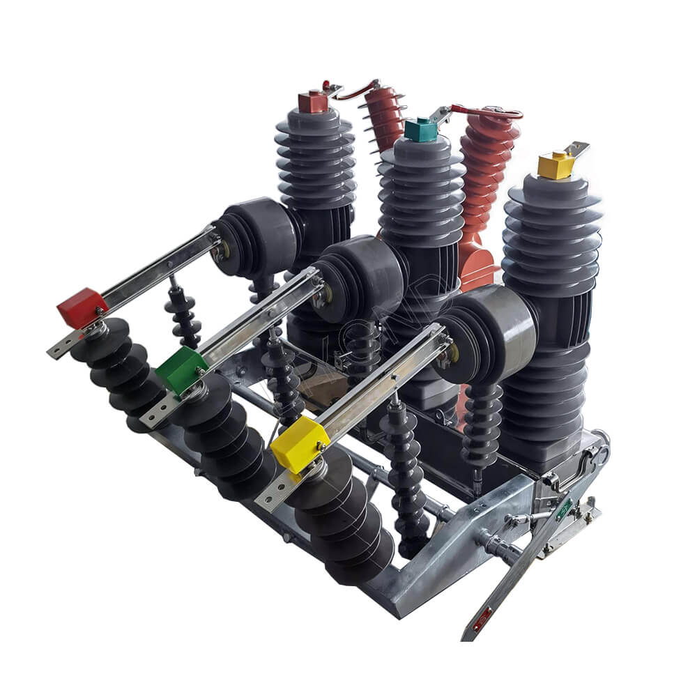 24kv açık yüksek voltajlı akıllı üç fazlı kutupla monte edilmiş vakum devre kesici otomatik geri dönüş