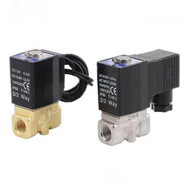 2S Serisi 2/2 Yollu Akışkan Solenoid Valfı (Doğrudan Etkili + Pilot Kumandalı)