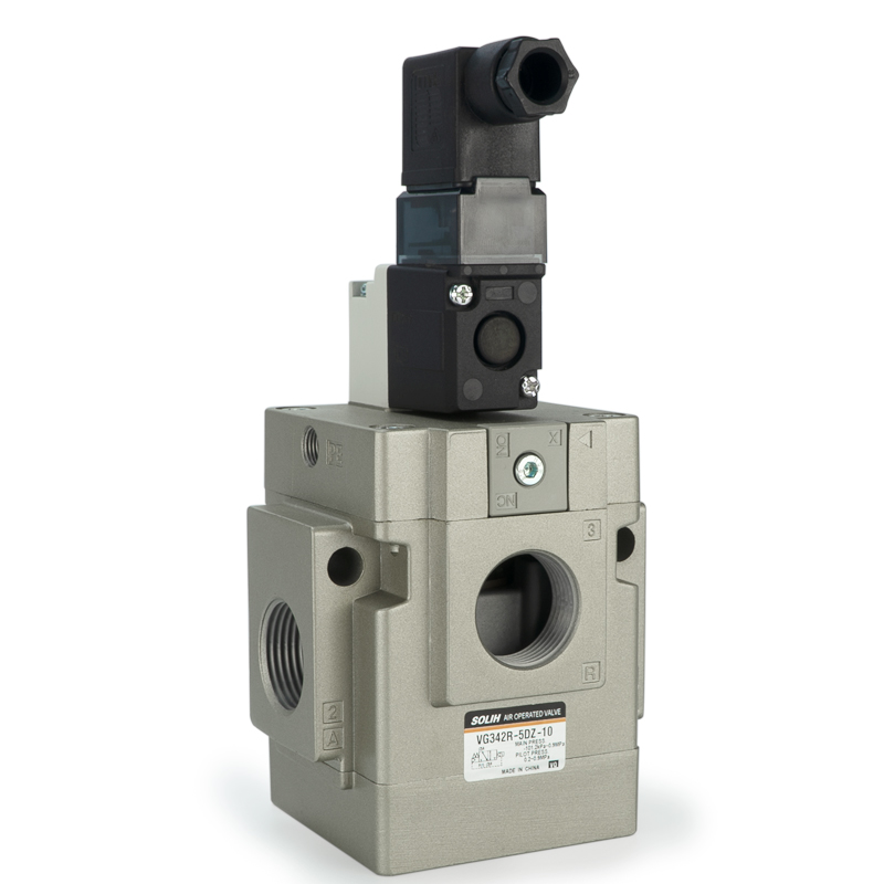 VG342 3 Yollu Solenoid Valf - Pilot Kumandalı Popet Tipi